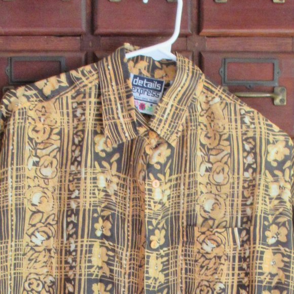 Small Long Sleeve SILK Floral Blouse DETAILS EXPRESS - Picture 4 of 4